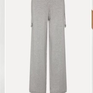 Frankie's Bikinis Light Gray Straight Leg Pants